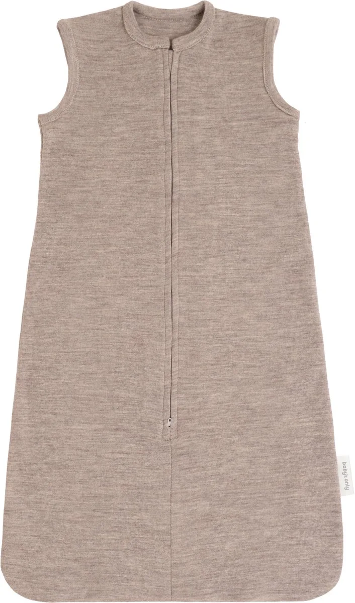 Merino Fine Meadow slaapzak - Babyslaapzak gemaakt van 100% Merinowol - Slaapzak voor baby's tussen 3-6 maanden - 4 Seizoenen - 70 cm de Baby's Only en Sand – photo produit