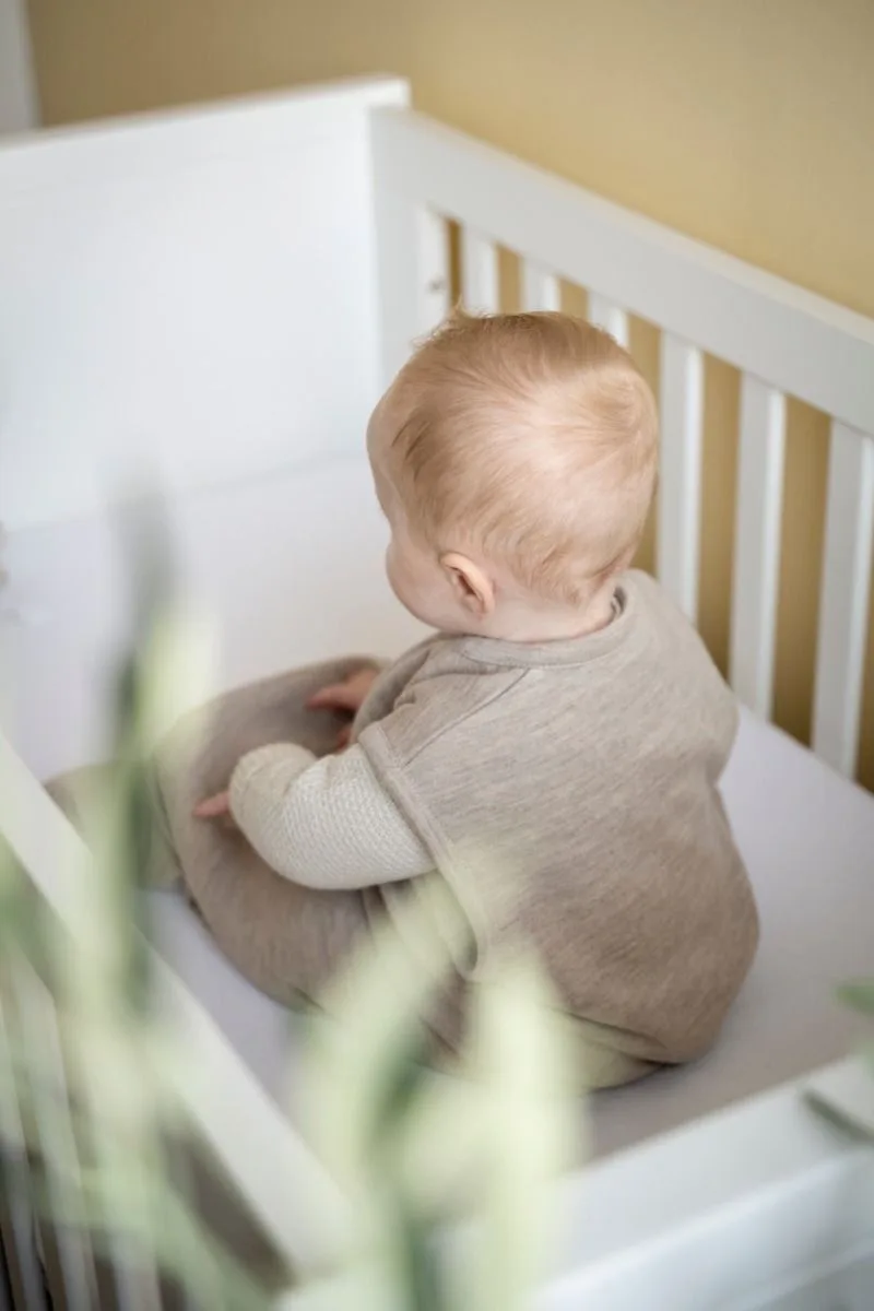 Merino Fine Meadow slaapzak - Babyslaapzak gemaakt van 100% Merinowol - Slaapzak voor baby's tussen 3-6 maanden - 4 Seizoenen - 70 cm by Baby's Only in Ecru – product photo 4 of 4