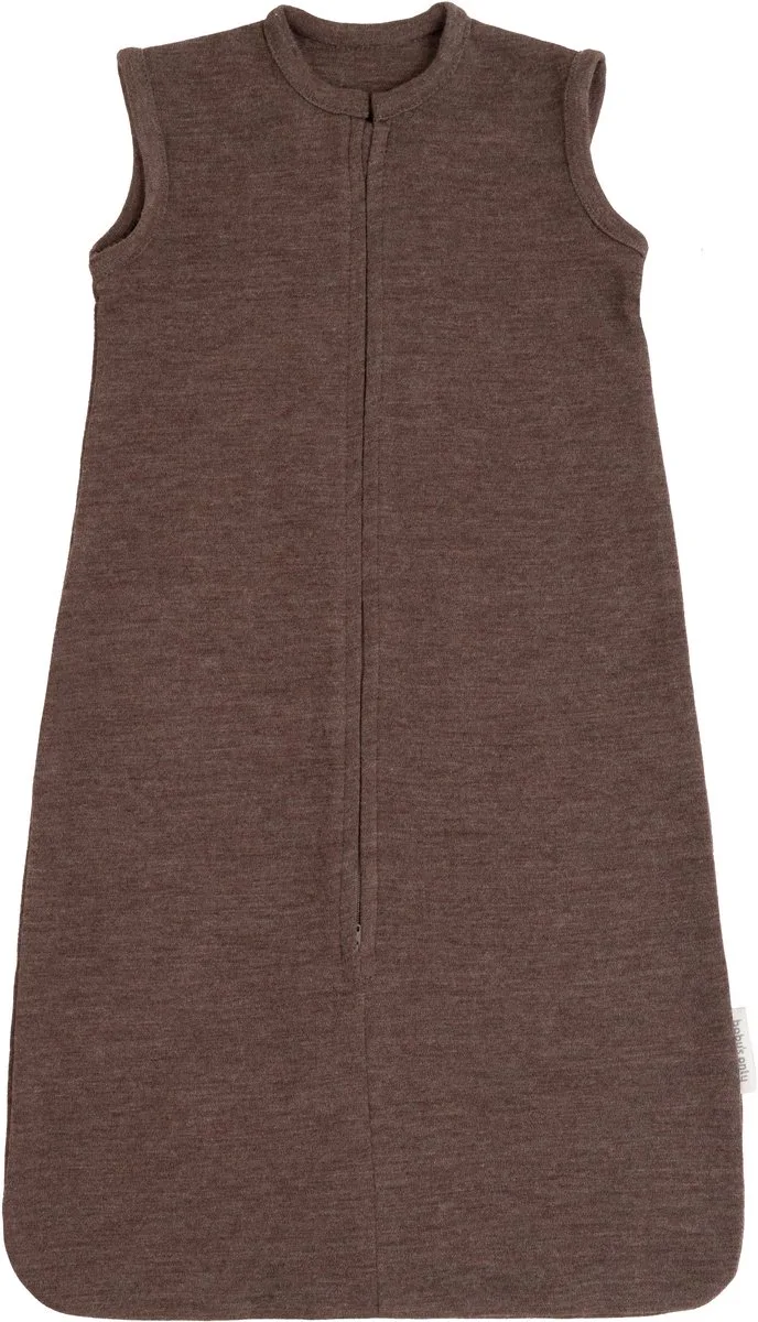 Merino Fine Meadow slaapzak - Babyslaapzak gemaakt van 100% Merinowol - Slaapzak voor baby's tussen 3-6 maanden - 4 Seizoenen - 70 cm de Baby's Only en Taupe – photo produit