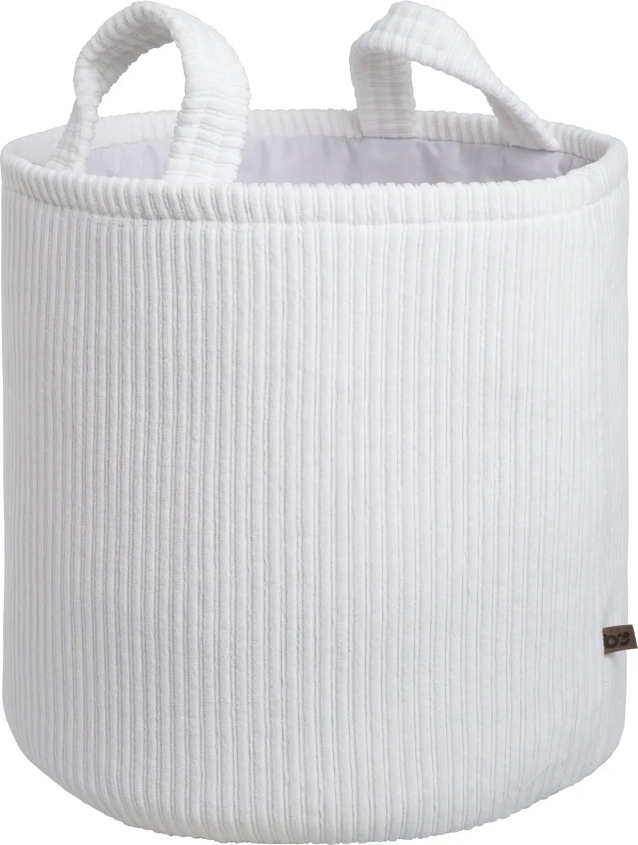 Opbergmand kinderkamer & babykamer - Speelgoedmand - Wasmand Sense - Ø38 cm van Baby's Only in Wit – productfoto