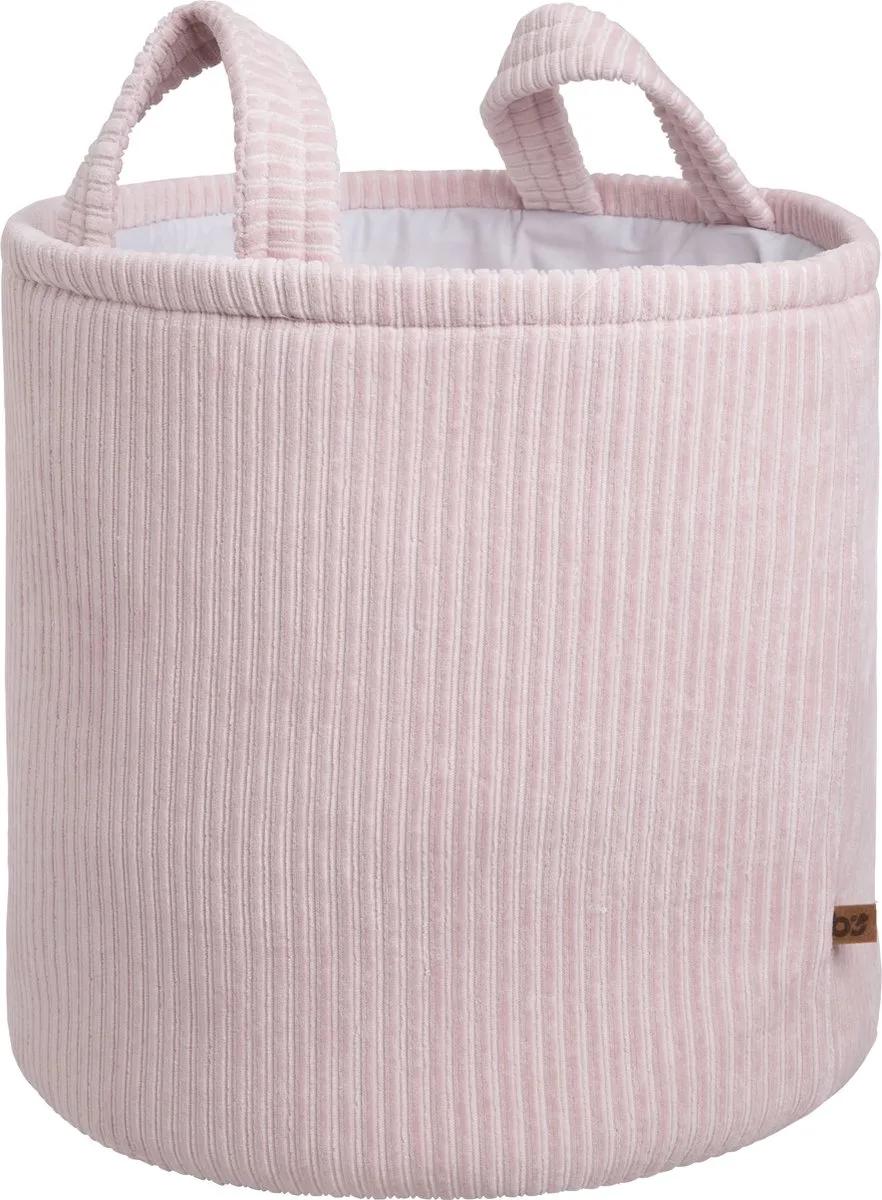 Opbergmand kinderkamer & babykamer - Speelgoedmand - Wasmand Sense - Ø38 cm van Baby's Only in Oud Roze – productfoto