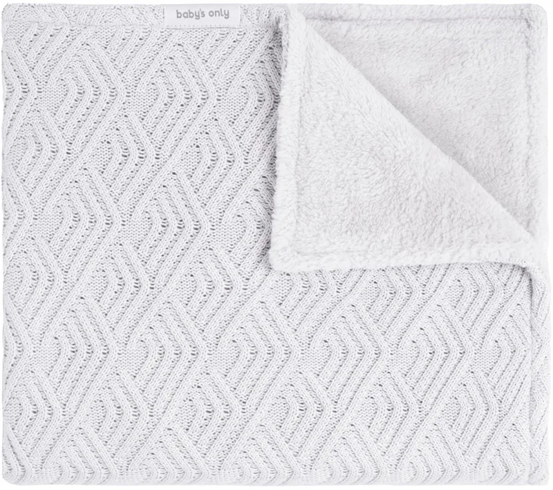 Sierra Ledikantdeken Teddy - Wolwit by Baby's Only in White – product photo