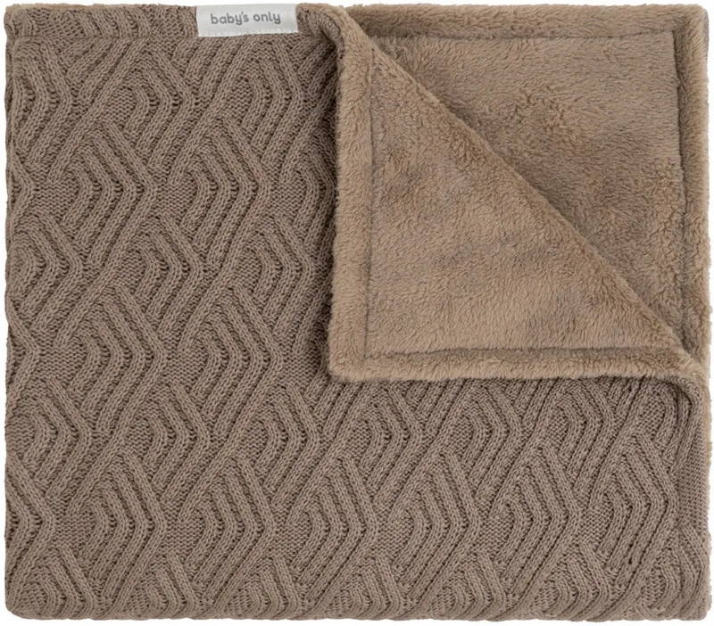 Sierra Wiegdeken Teddy - Clay by Baby's Only in Brown – product photo