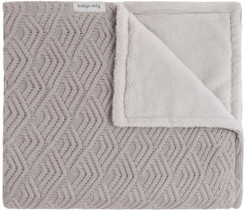 Sierra Wiegdeken Teddy - Urban Taupe van Baby's Only in Beige – productfoto