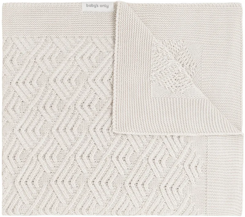 Sierra Wiegdeken - Warm Linen van Baby's Only in Wit off white – productfoto
