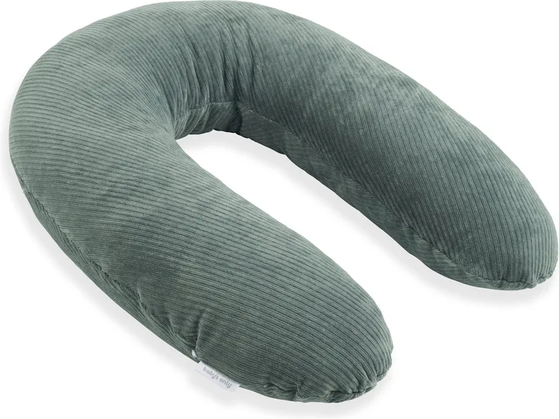 Voedingskussen - Zwangerschapskussen - Zijslaapkussen - Lichaamskussen Sense - 160 cm från Baby's Only i Zeegroen – produktbild