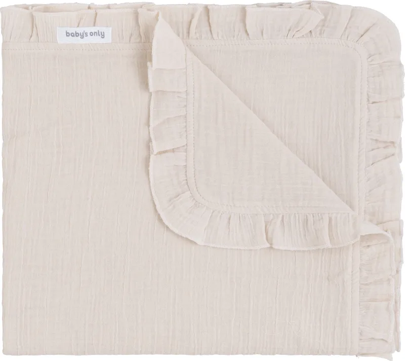 Wiegdeken - Baby deken Calm - Deken voor in de wieg of co-sleeper - Dekentje voor jongens en meisjes - 0.6 TOG - Lente & zomer deken - 70x95 cm - 100% katoen de Baby's Only en Warm Linen – photo produit