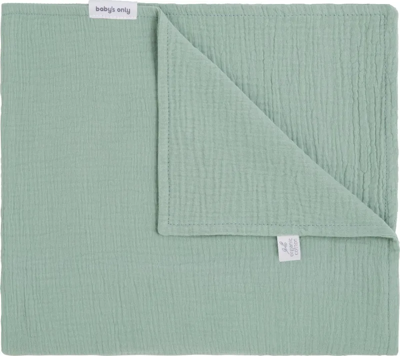 Wiegdeken Fresh ECO - Baby deken gemaakt uit 100% ecologisch katoen - 0.6 TOG - 70x95 cm by Baby's Only in Stonegreen – product photo