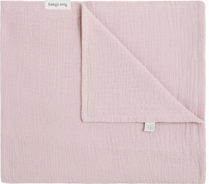Wiegdeken Fresh ECO - Baby deken gemaakt uit 100% ecologisch katoen - 0.6 TOG - 70x95 cm by Baby's Only in Oud Roze – product photo