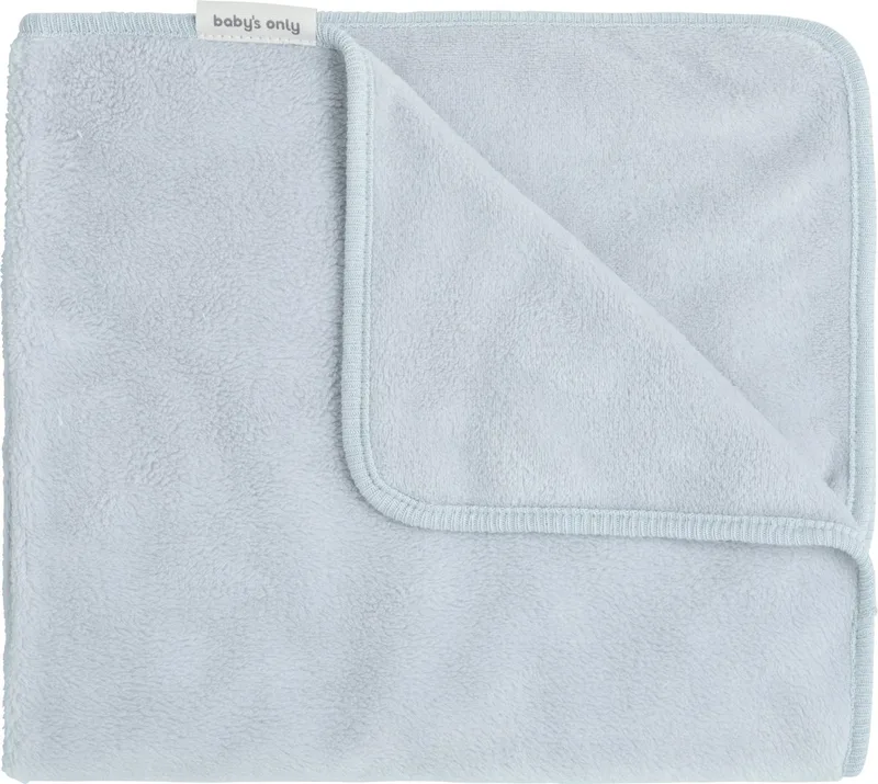 Wiegdeken gemaakt van teddystof - Baby deken Cozy - Dekentje voor jongens en meisjes - 2.0 TOG - 70x95 cm - Superzacht en comfortabel de Baby's Only en Misty Blue – photo produit