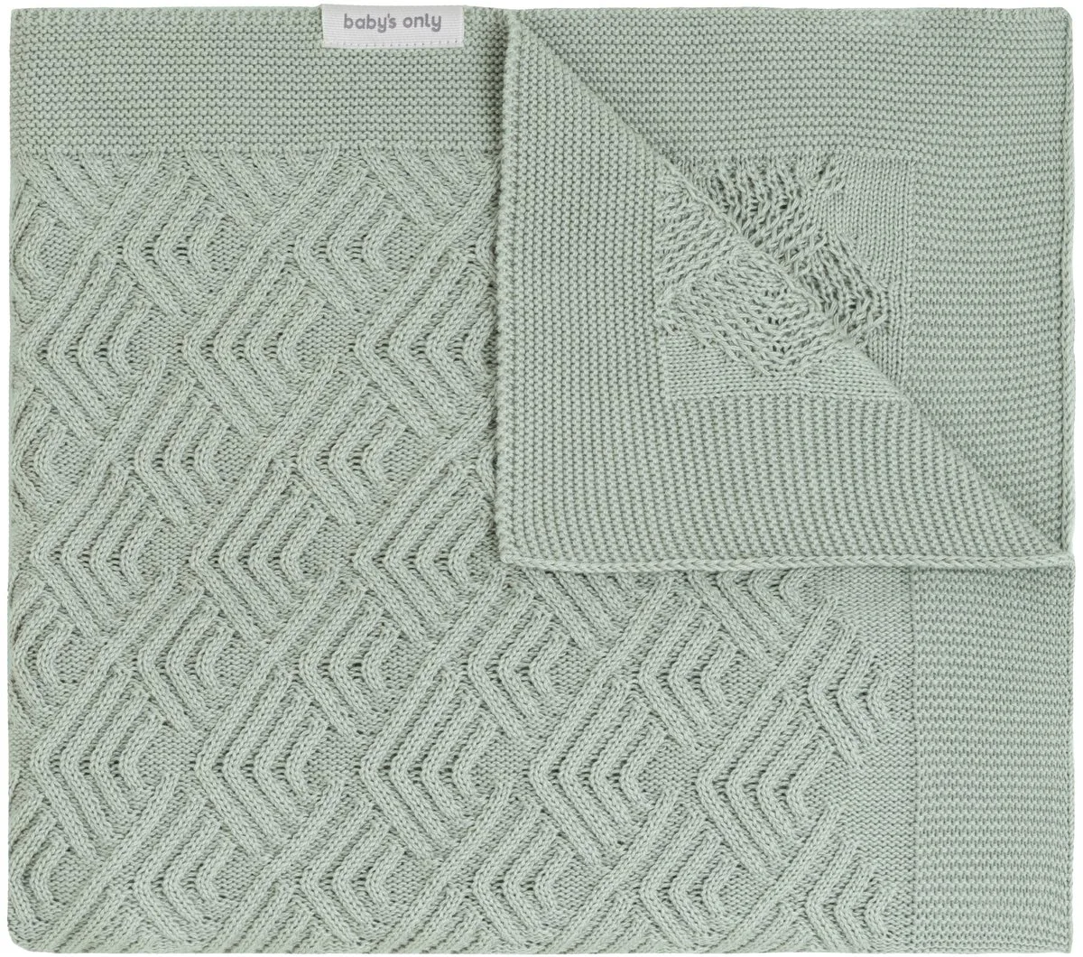 Wiegdeken Sierra - 70x95 cm de Baby's Only en Laurel Green – photo produit