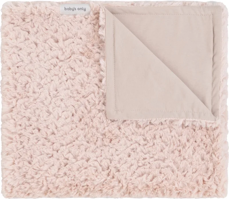 Wiegdeken Snow - 70x95 cm van Baby's Only in Oud Roze – productfoto