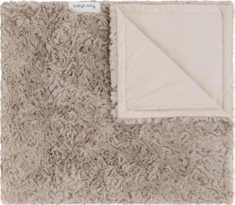 Wiegdeken Snow - 70x95 cm van Baby's Only in Taupe – productfoto