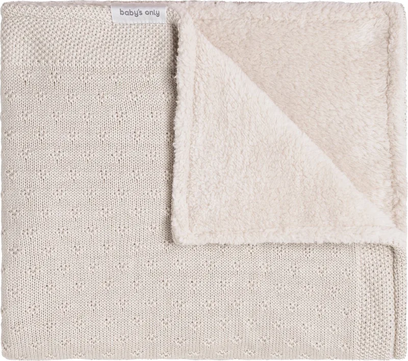 Wiegdeken teddy Mood - 70x95 cm by Baby's Only in Warm Linen – product photo