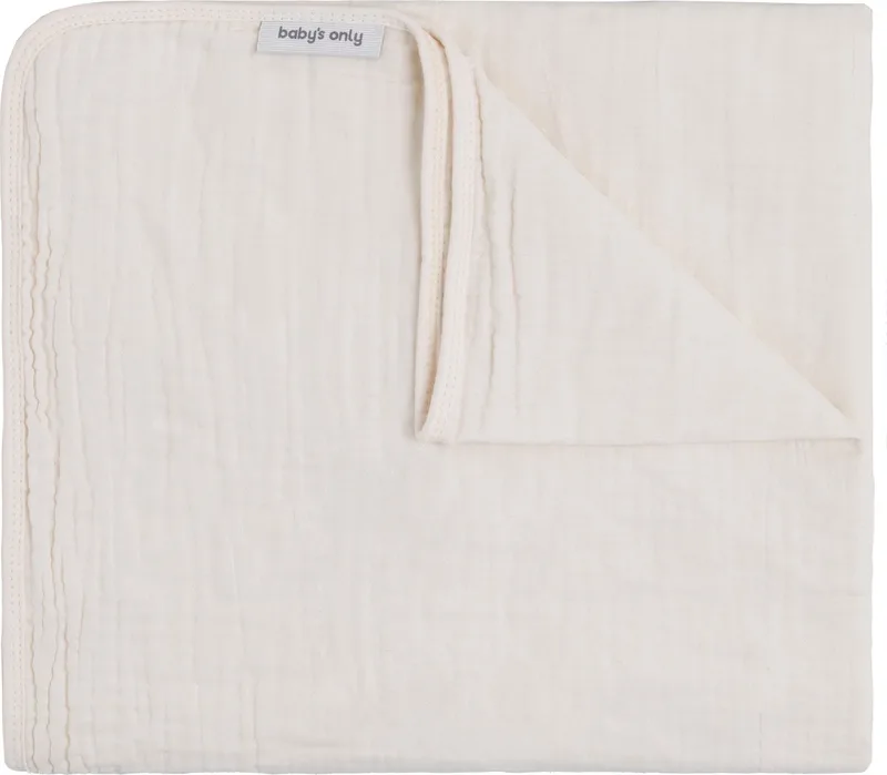 Wiegdeken Tender - Baby deken - Dekentje voor jongens en meisjes - Deken wieg - Hydrofiele deken - 70x95 cm - 100% prewashed katoen van Baby's Only in Linen – productfoto