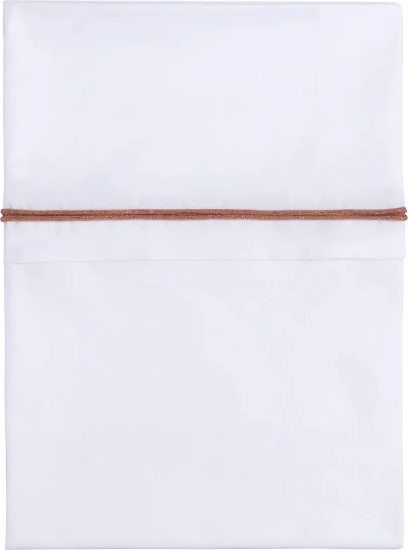 Wieglaken gebreide bies - Koper-Honey Mêlee/Wit - 80x100 cm - 100% egyptisch katoen de Baby's Only en Koper-Honey Mêlee – photo produit