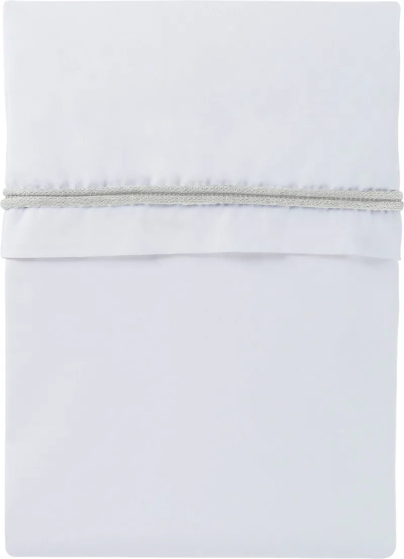 Wieglaken gebreide bies - Wolwit/Wit - 80x100 cm - 100% egyptisch katoen by Baby's Only in Wolwit – product photo