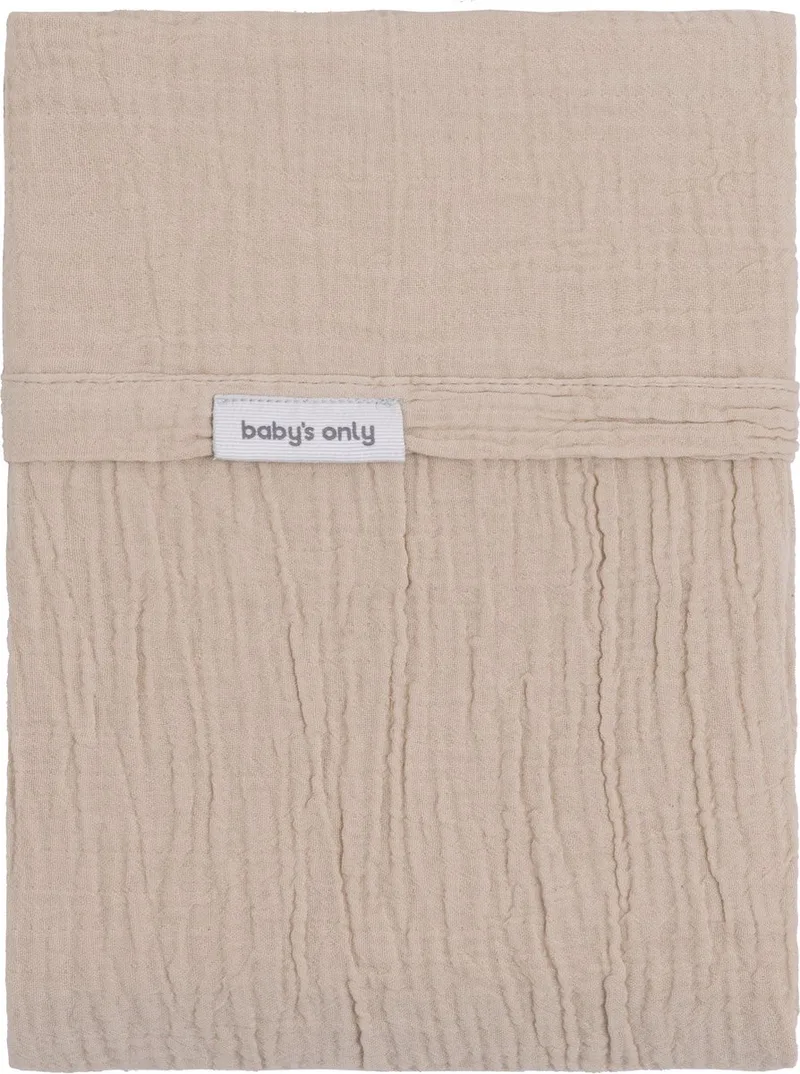 Wieglaken Tender - Wieg laken katoen - Baby laken - Hydrofiele laken - 80x100 cm - Gemaakt van 100% prewashed katoen by Baby's Only in Beige – product photo