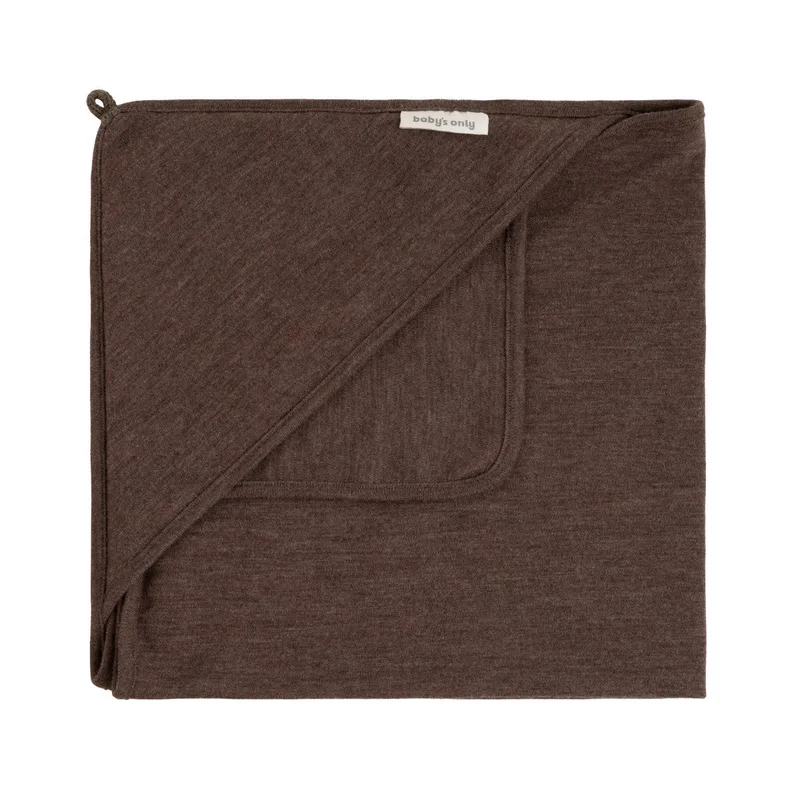 Wikkeldeken Baby's Only Merino Fine Meadow 75x75cm Taupe by Baby's Only – product photo