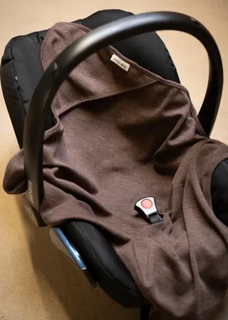 Wikkeldeken Baby's Only Merino Fine Meadow 75x75cm Taupe by Baby's Only – product photo 2 of 2