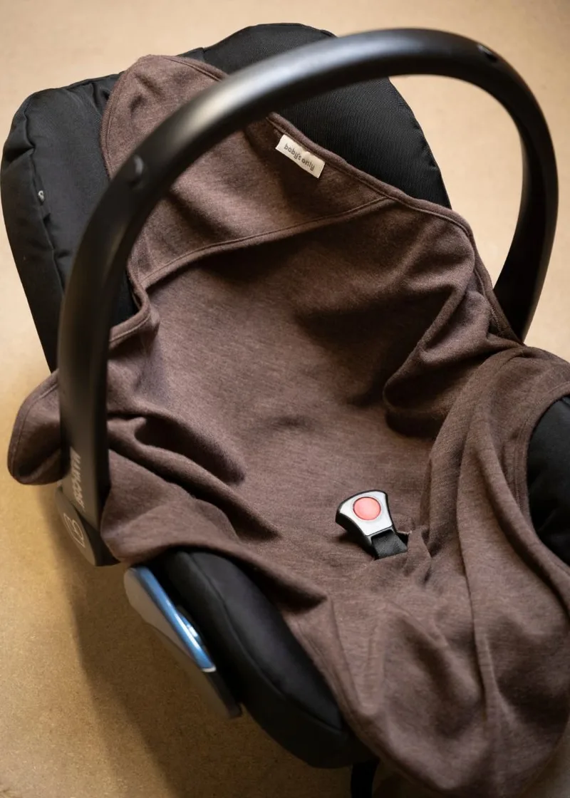 Wikkeldeken Baby's Only Merino Fine Meadow 75x75cm Taupe by Baby's Only – product photo 2 of 2