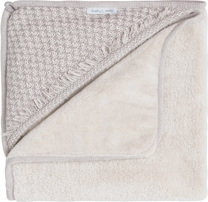 Wikkeldeken Happiness - Urban Taupe/Ecru - 75x75 cm de Baby's Only en Urban Taupe – photo produit