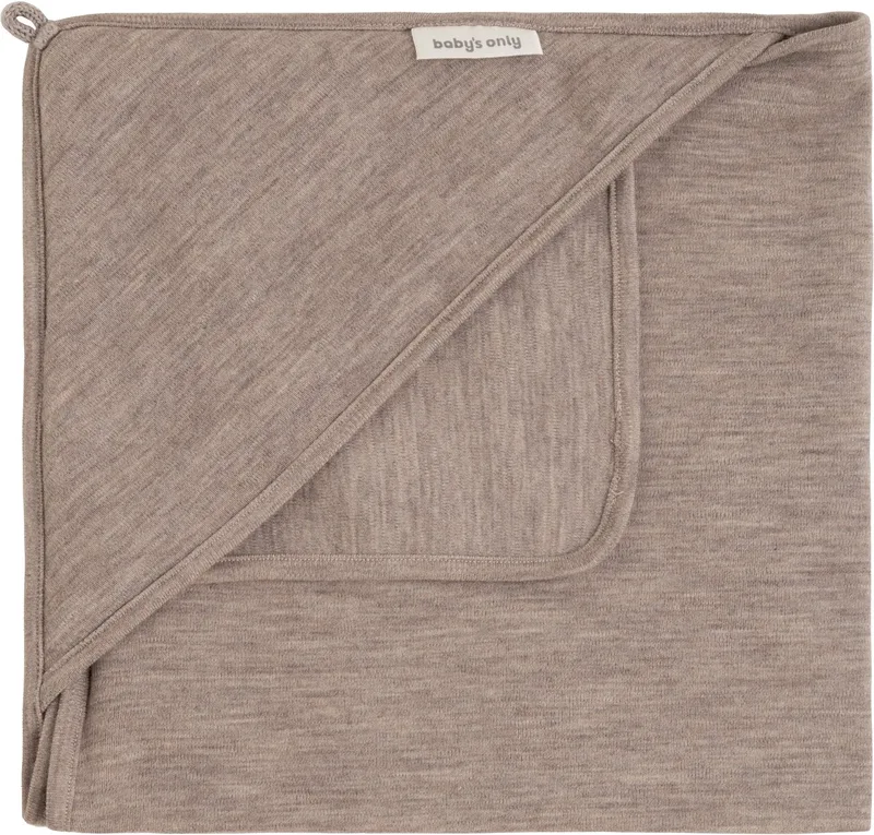 Wikkeldeken Merino Fine Meadow - Omslagdoek baby van 100% merinowol - Geschikt voor drie- en vijfpuntsgordel - Autostoel & Kinderwagen - 75x75 cm by Baby's Only in Sand – product photo