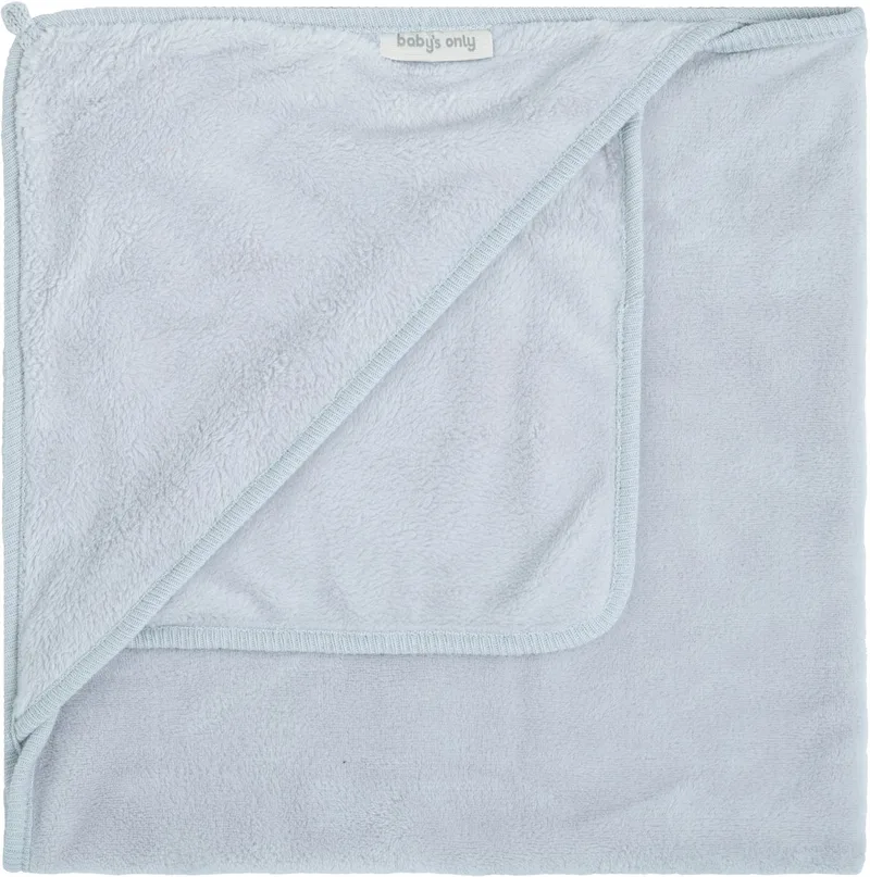 Wikkeldeken - Omslagdoek baby Cozy - 75x75 cm - Geschikt voor drie- en vijfpuntsgordel - Extra zacht de Baby's Only en Misty Blue – photo produit