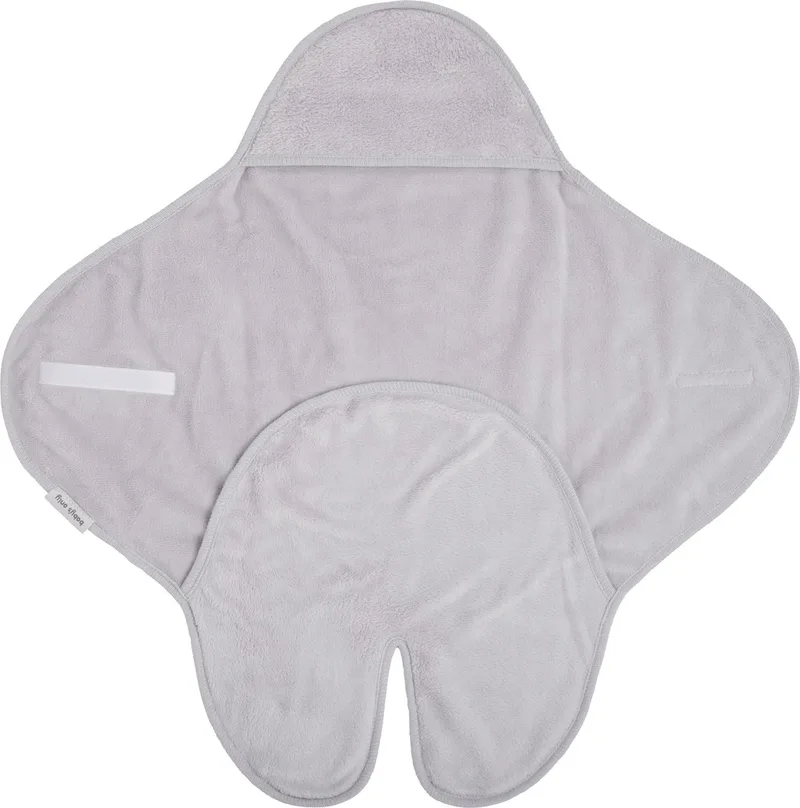 Wikkeldeken - Omslagdoek baby Cozy - Met voetjes - Geschikt voor drie- en vijfpuntsgordel - Geschikt als inbakerdoek - Extra zacht by Baby's Only in Dusty Grey – product photo