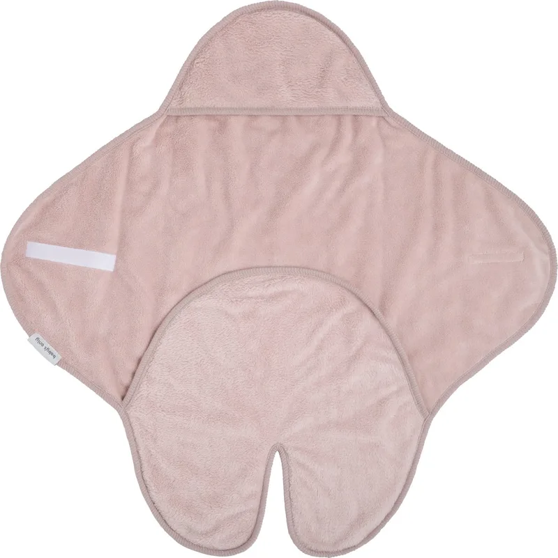 Wikkeldeken - Omslagdoek baby Cozy - Met voetjes - Geschikt voor drie- en vijfpuntsgordel - Geschikt als inbakerdoek - Extra zacht de Baby's Only en Oud Roze – photo produit