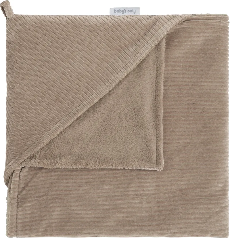 Wikkeldeken - Omslagdoek baby Sense - Teddy voering - 75x75 cm - Geschikt voor drie- en vijfpuntsgordel by Baby's Only in Clay – product photo