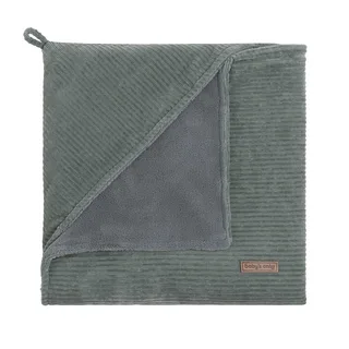 Wikkeldeken - Omslagdoek baby Sense - Teddy voering - 75x75 cm - Geschikt voor drie- en vijfpuntsgordel by Baby's Only in Zeegroen – product photo 2 of 2