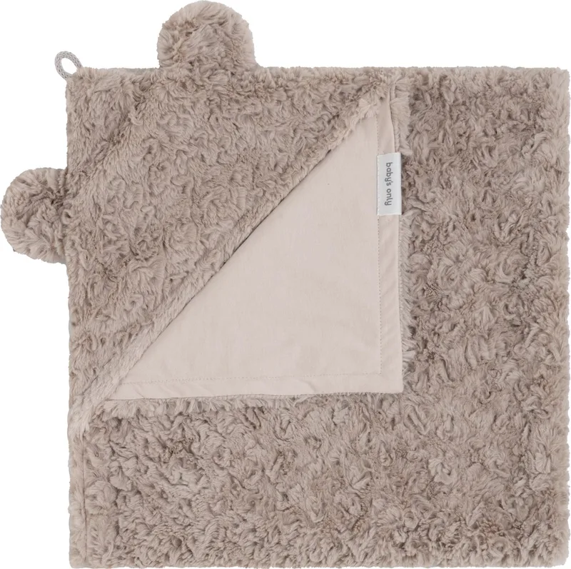 Wikkeldeken Snow - met oortjes - 75x75 cm by Baby's Only in Taupe – product photo
