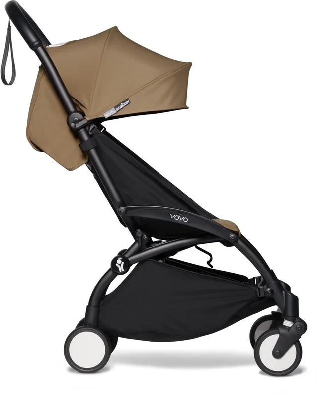YOYO2 Kinderwagen (Zwart Frame met 6+ Kleurenpakket) - Inclusief Harnas, Rugleuning, Kapverlengingen, Schouderband, Opbergtas, Zitkussen en Bijpassende Kap