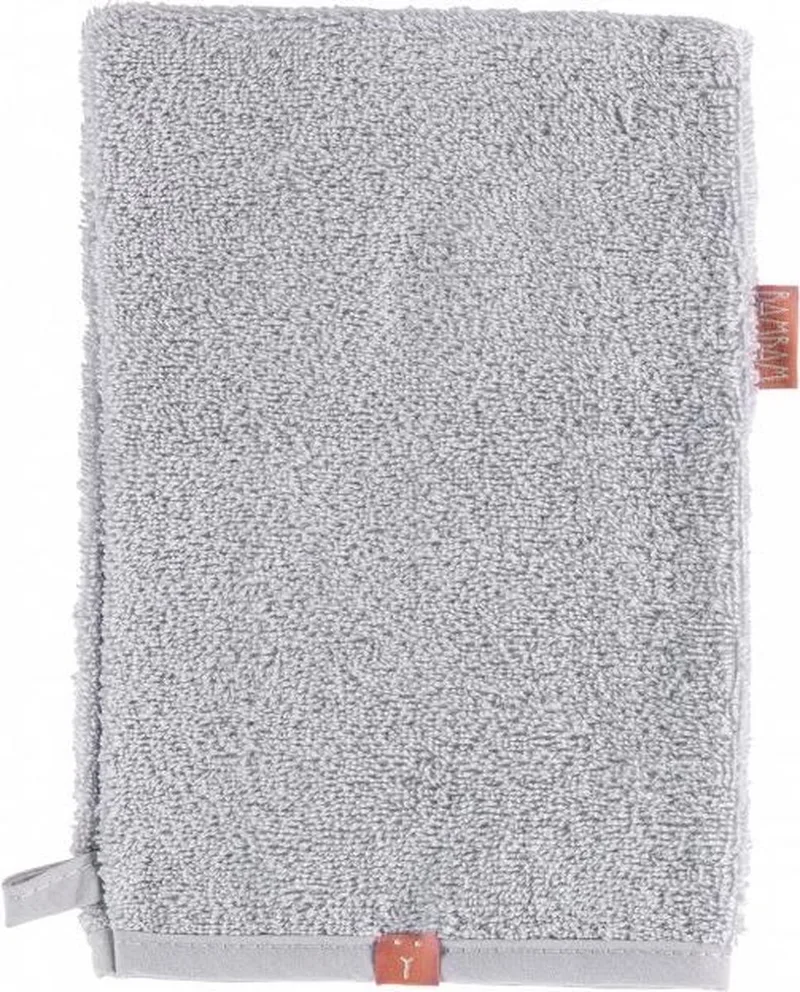 Organisch katoenen Washand - Grijs - Baby cadeau van BamBam in Grijs – productfoto