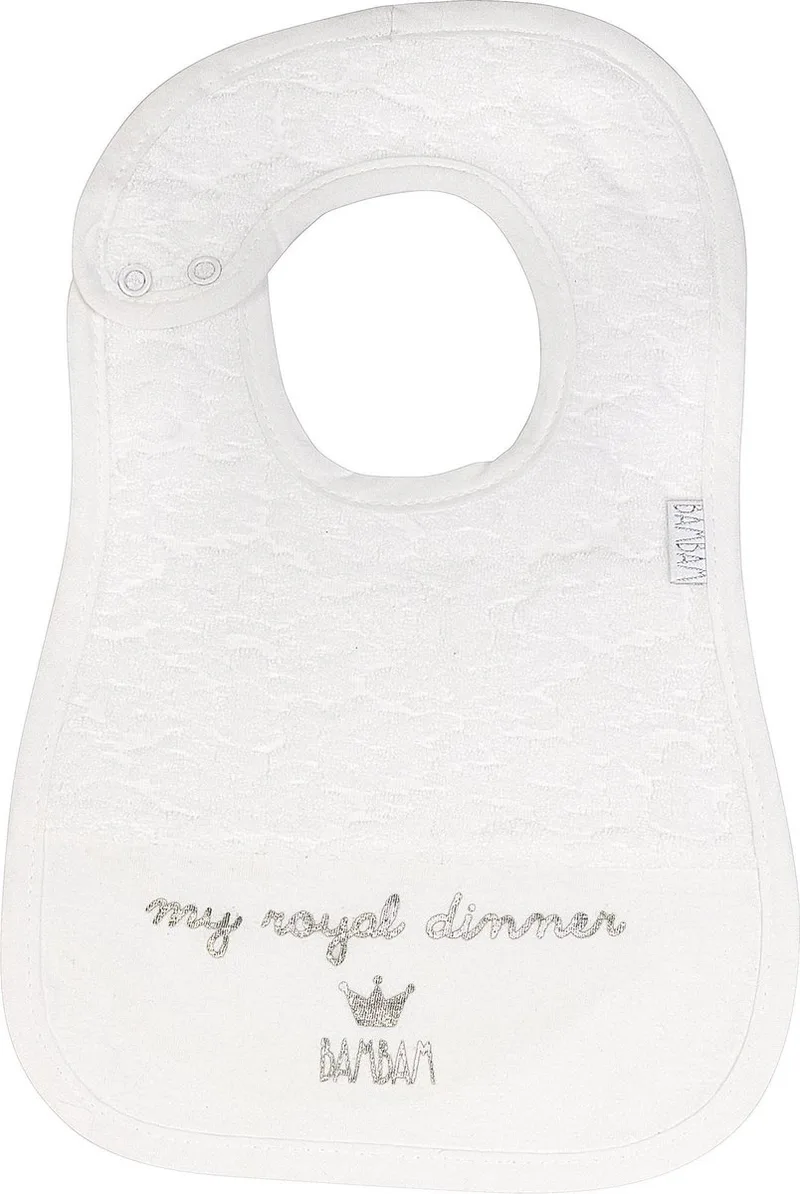 Slab "my royal dinner" - Baby cadeau by BamBam in White – product photo