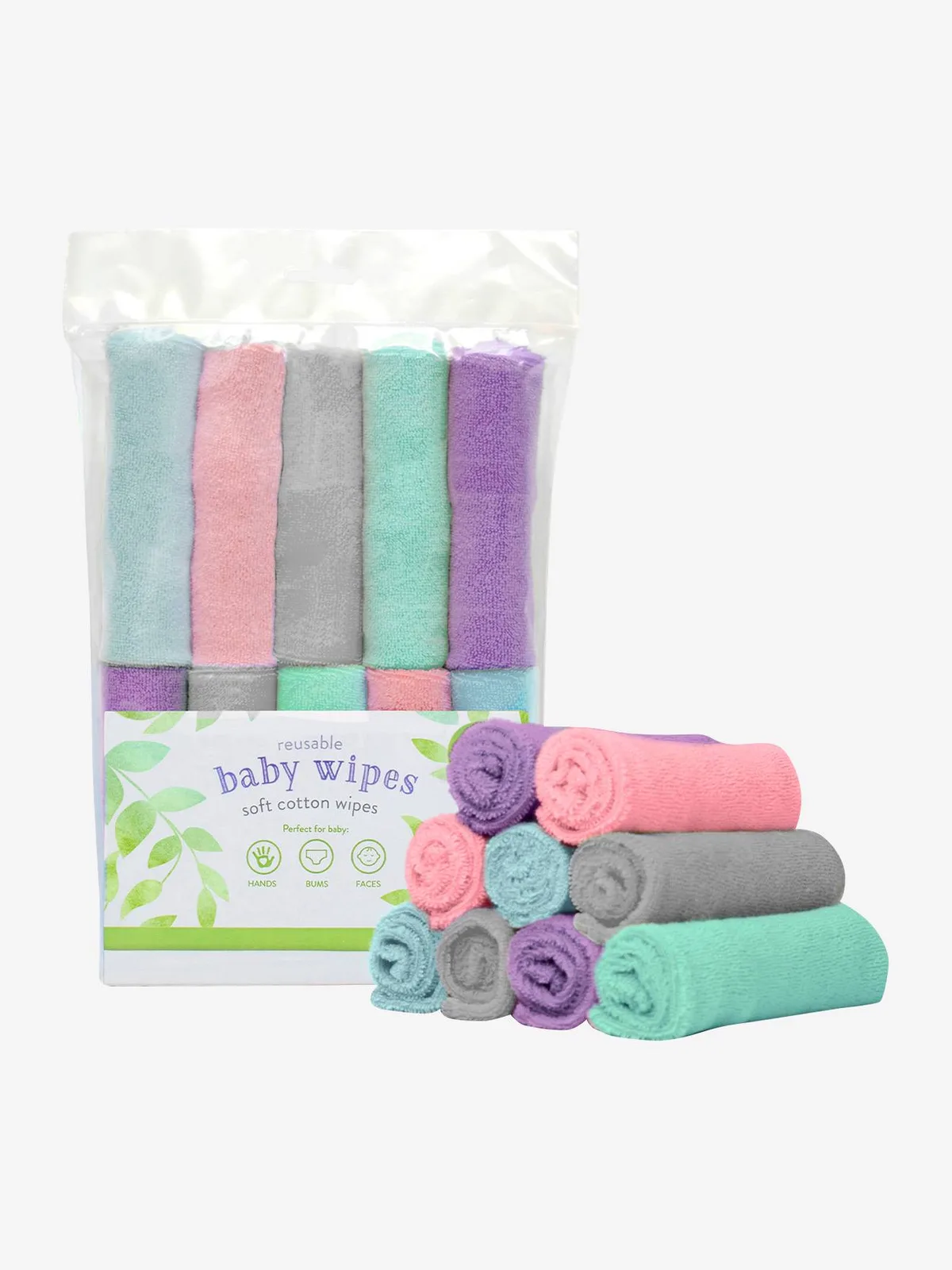 Herbruikbare babydoekjes (x10) BAMBINO MIO wolk van Bambino Mio – productfoto