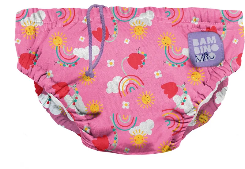 Herbruikbare Zwemluier voor Baby's – Happy Days motief van Bambino Mio – productfoto