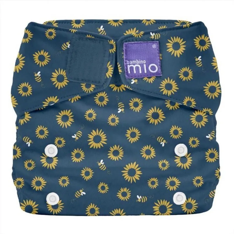 Miosolo – Herbruikbare Alles-in-één Luier – Sunflower – One Size by Bambino Mio – product photo