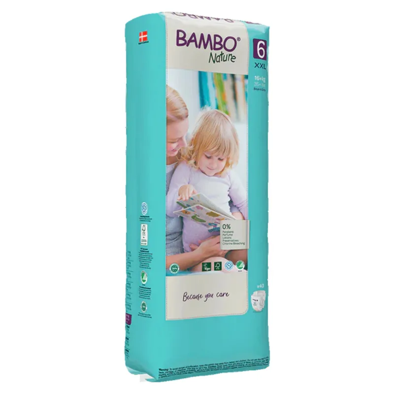 2x Bambo Nature Luiers Maat 6 (16-30 kg) 40 stuks von Bambo Nature – Produktfoto