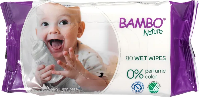 Billendoekjes - 1 keer 80 stuks van BAMBO Nature – productfoto