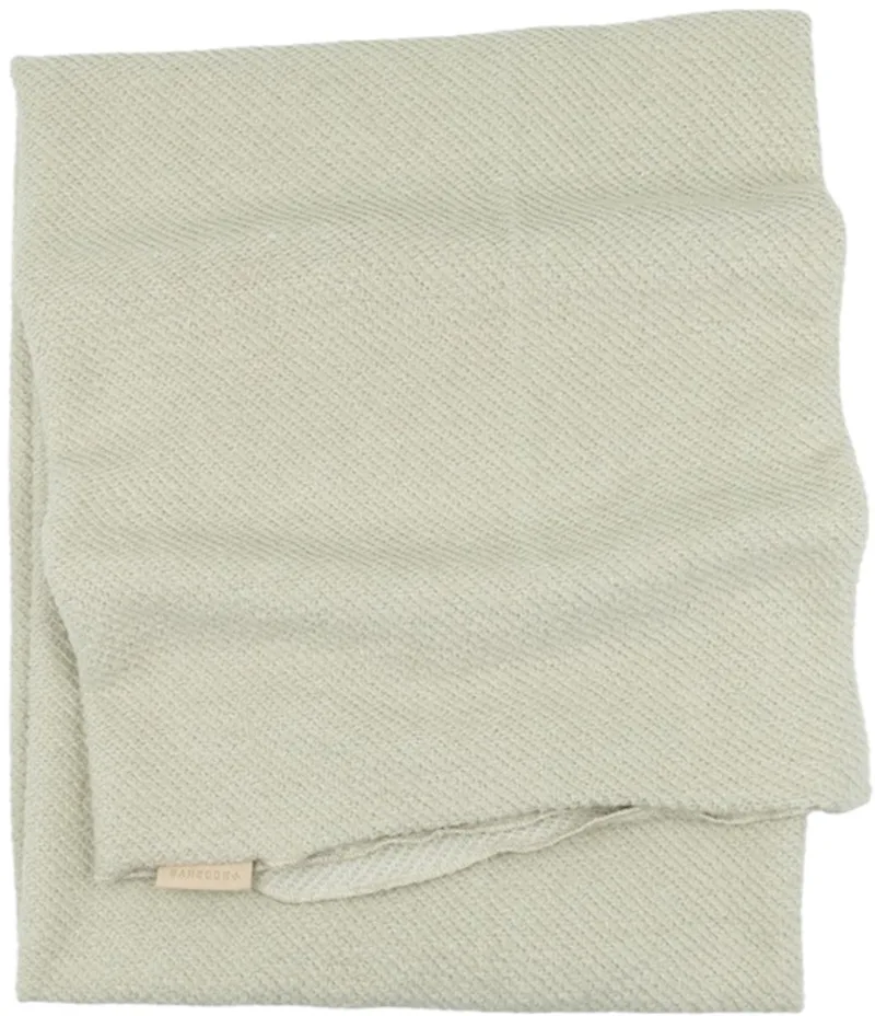 Geborstelde Wiegdeken - 80×80 cm - Sage Olives van Bamboom in Groen – productfoto