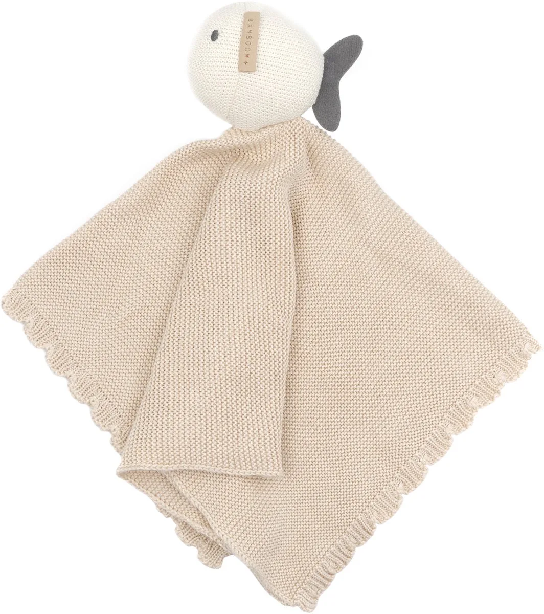 Knuffel Vis - Birch Sand van Bamboom in Beige – productfoto