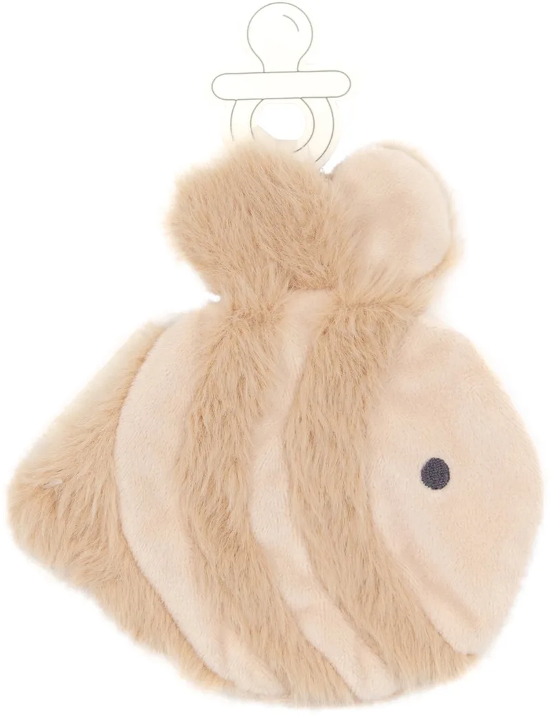 Pluche fopspeenhouder - Sand Shades van Bamboom in Beige – productfoto