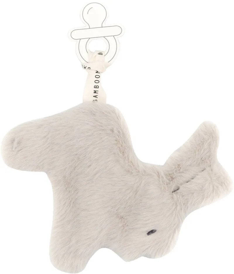 Pluche fopspeenhouder - Warm White by Bamboom in White – product photo
