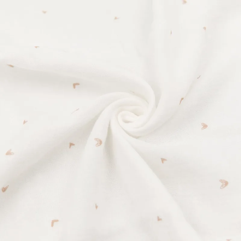 Swaddle XL - 120 x 120 cm - Mini Hearts by Bamboom in Roze 2 – product photo