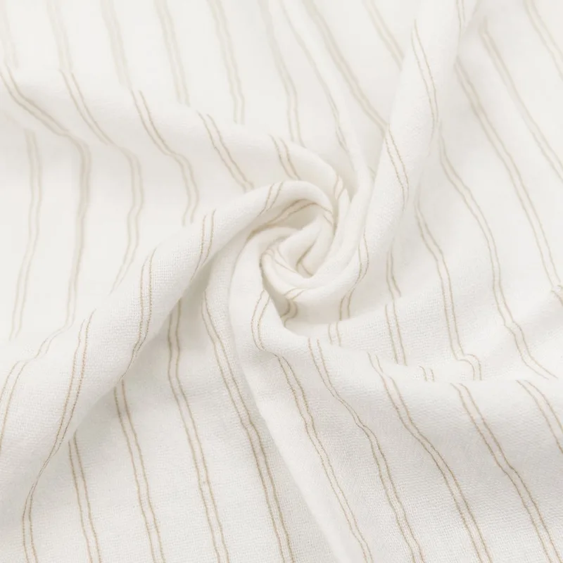 Swaddle XL - 120 x 120 cm - Stripes by Bamboom in Beige – product photo