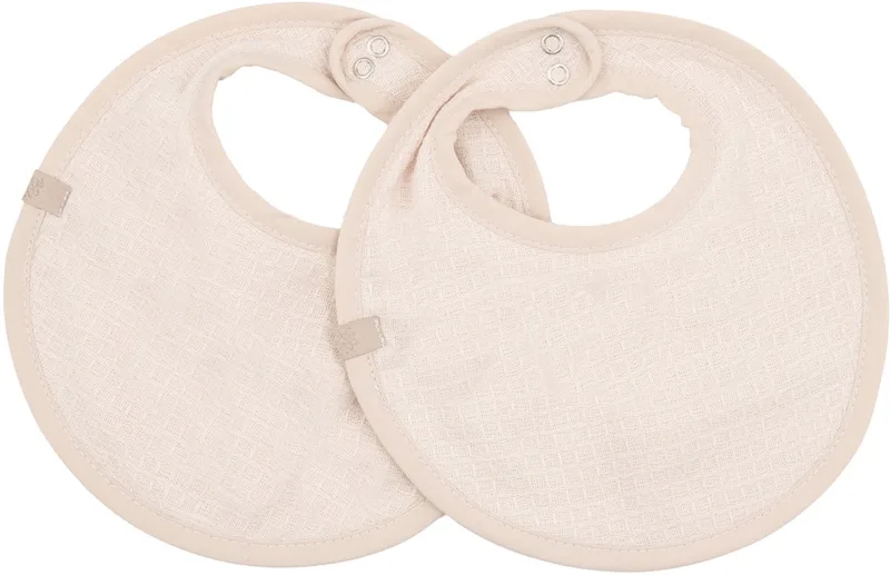 Waffle Terry Slabbetjes – Set van 2 - Warm White by Bamboom in White – product photo