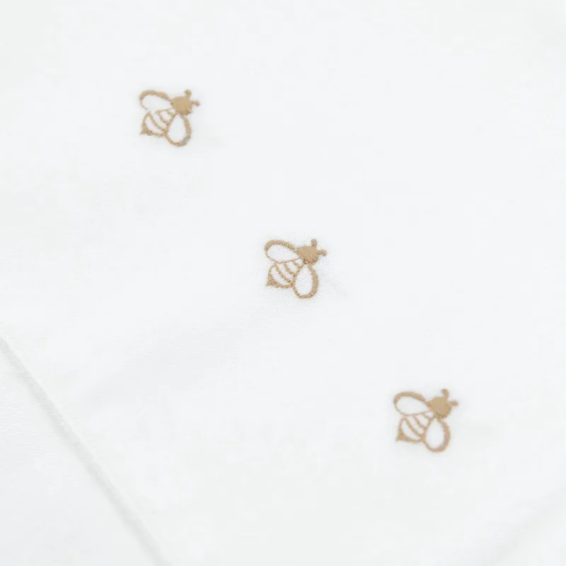 Wieglaken - 100 x 75 - Bee’s van Bamboom in Wit 4 – productfoto