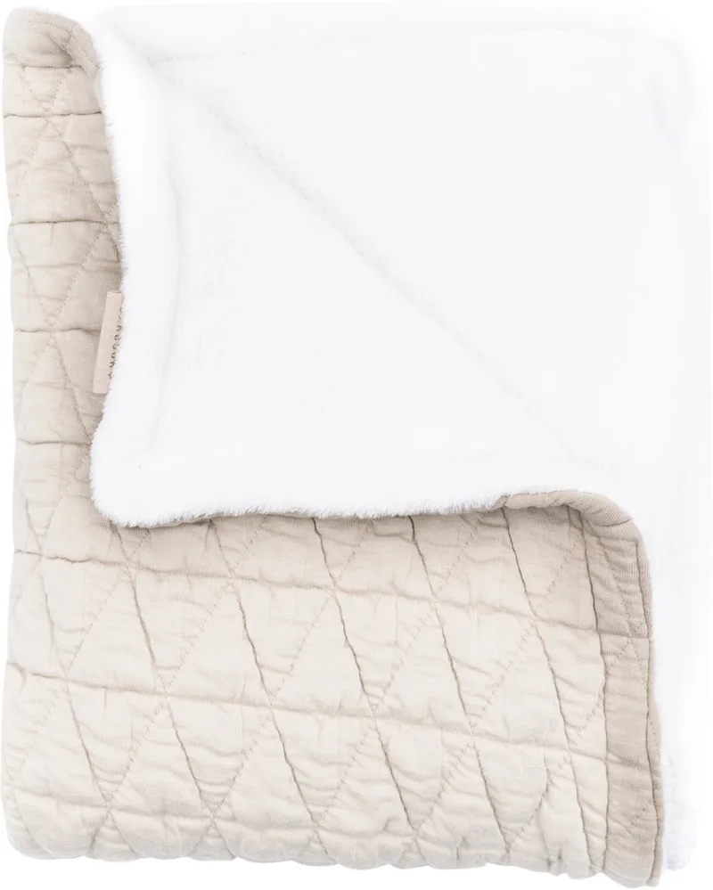 Wrinkled Wiegdeken - Birch Sand van Bamboom in Beige – productfoto